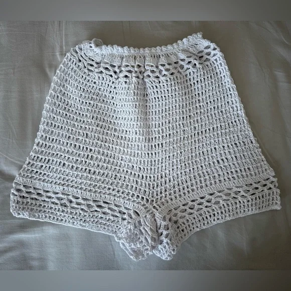 All That Remains “Faith” White Crochet Shorts (Limited Edition)